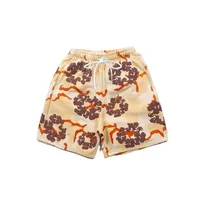 2025 Summer Motorcycle Pants, Casual Harajuku Y2 American Cotton Shorts, 3D Flower Print Outdoor Vacation Men's Shorts