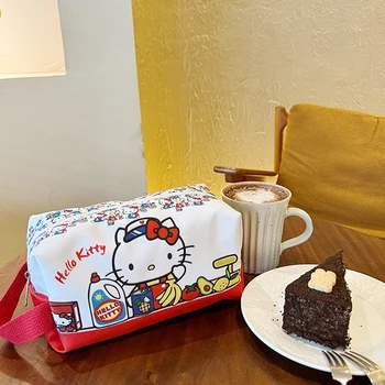 Neue Cartoon Sanrio Make-Up Tasche Nette Hallo Kitty Große Kapazität Kosmetik Tasche Reise Tragbare Handtasche Lagerung Tasche Girly Herz Geschenke