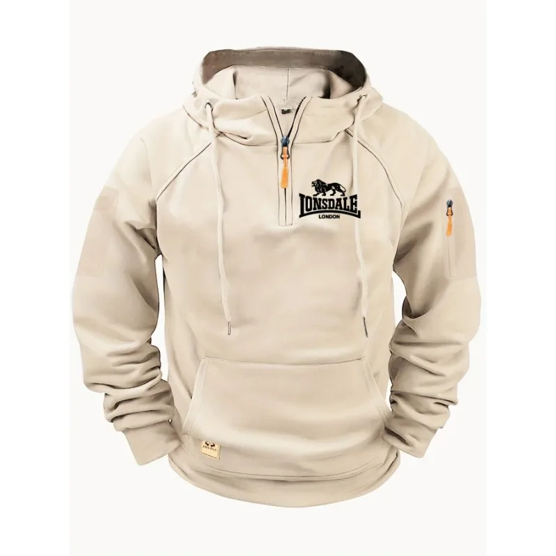 

New Quality Fashionable Casual Zippered Sportswear, Men's Long-sleeved Sweatshirts, Multi-pocket Pullovers for Autumn and Winter