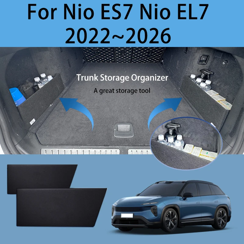 

For Nio ES7 EL7 2022~2026 Multifunction Trunk Storage Partition Thickening Storage Auto Interior Parts Organizer Car Accessories