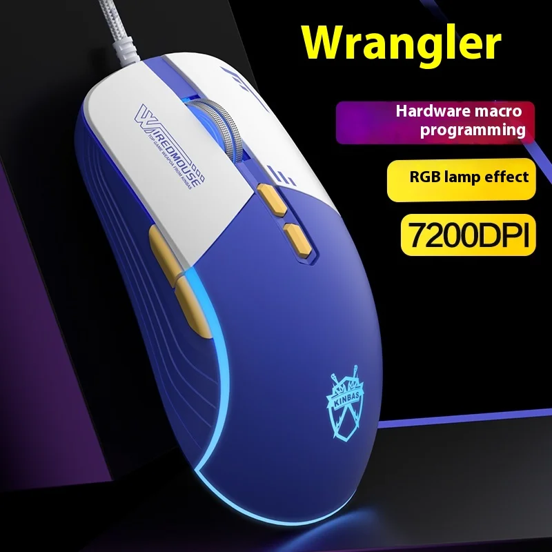 AULA  Apex LOL Esports Game Exclusive Laptop office mouse Wired macro programming Ergonomics Silent silence Halloween boys' gift