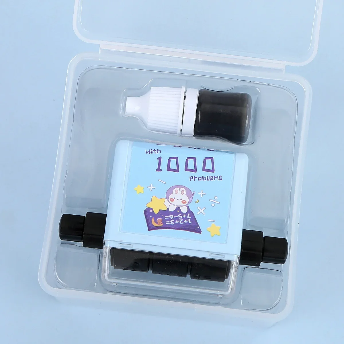 3 Rows of Rollers Math Roller Stamp 1000 Questions Operational Teaching Tools Teaching Stamps for Kids