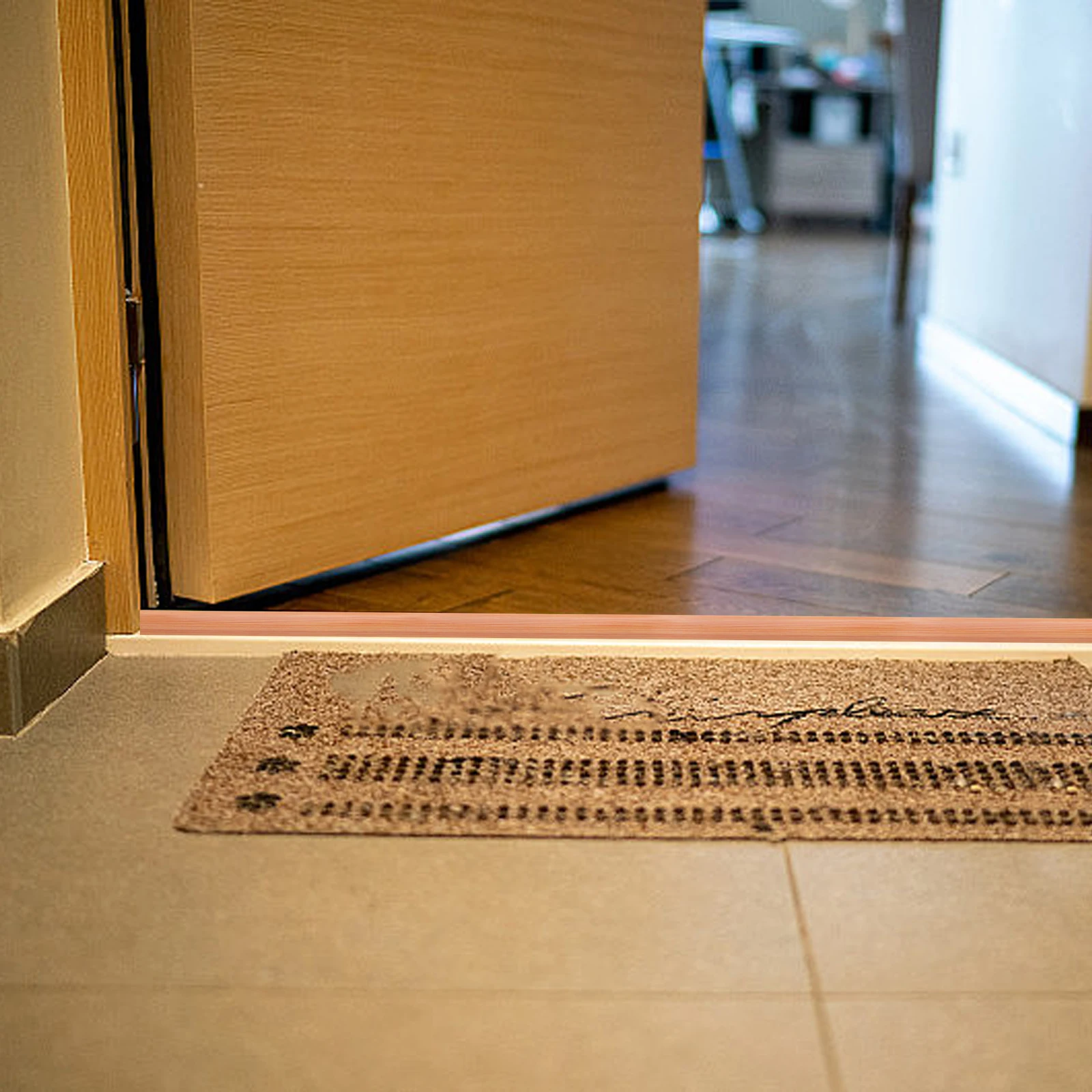 

Floor Transition Strip Self Adhesive Door Carpet Edging Trim PVC Laminate Tile Flooring Practical Anti Aging