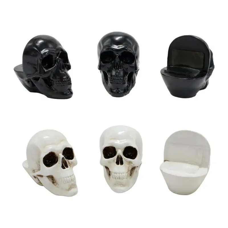 

Planter Feet Potted Plant Pot Lifter Skull Flower Pot Risers 6pcs Gardening Pot Feet Pads Nonslip Halloween Garden Decoration