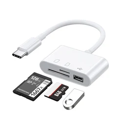 OTG 2.0 Type C Card Reader Adapter for Macbook PC USB-C Android Phone Laptop PC Notebook Micro SD TF USB Disk Memory Card Reader