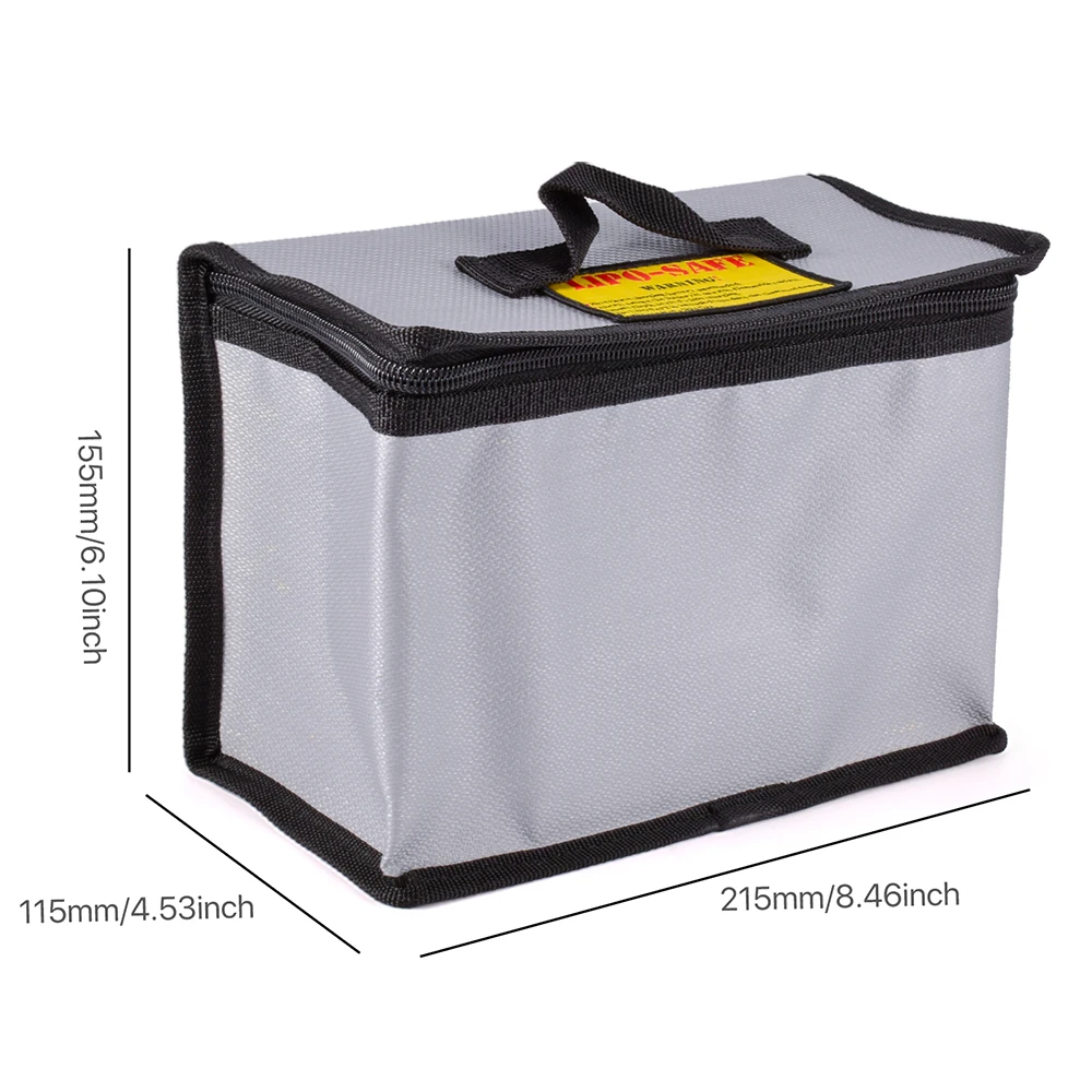 Lipo Guard Batterie-Safe-Tasche, feuerfest, für RC-Car-Drohnenbatterien, Reiseaufbewahrung, Aufladen, große explosionsgeschützte Taschen, tragbar – Detail 17