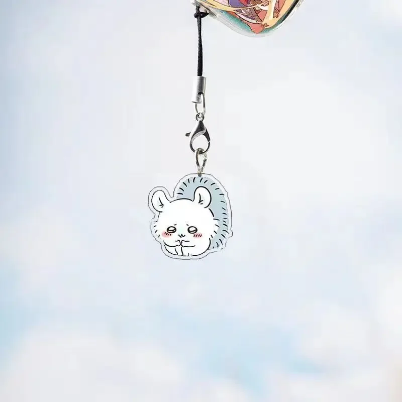 سلسلة هواتف محمولة من Chiikawa أدوات هاتشيفير ы ЭК USAGI  سلسلة بدلاية للهاتف المحمول شخصية كرتونية لطيفة هدية صغيرة