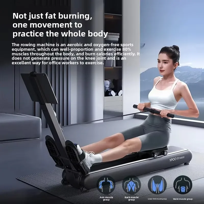 S4  Rowing Machine Home Folding Silent Self-Generating Electromagnetic Resistance Indoor Dragon Boat Trainer