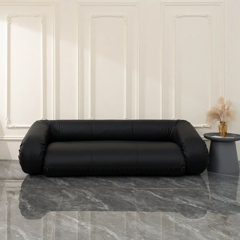 

black cat scratching rubber boat sofa dual-purpose folding lazy sofa bed