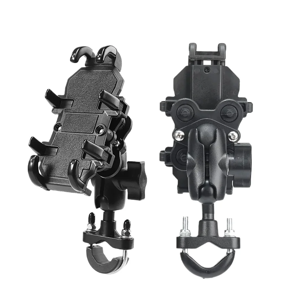 

Moto Motorcycle Phone Mount Handlebar Holder Shockproof GPS Bracket Motorbike Scooter Universal Anti-vibration Smartphone Clamp