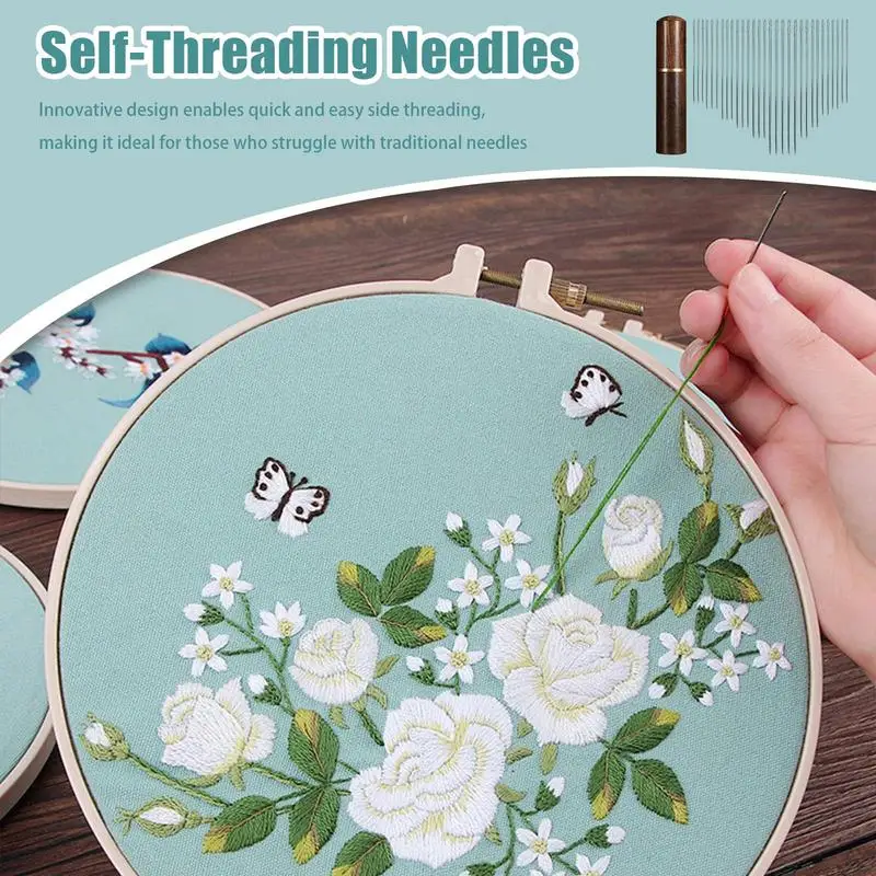 30Pcs Blind Needle Elderly Needle-side Hole Hand Household Sewing Stainless Steel Sewing Needless Threading DIY Jewelry