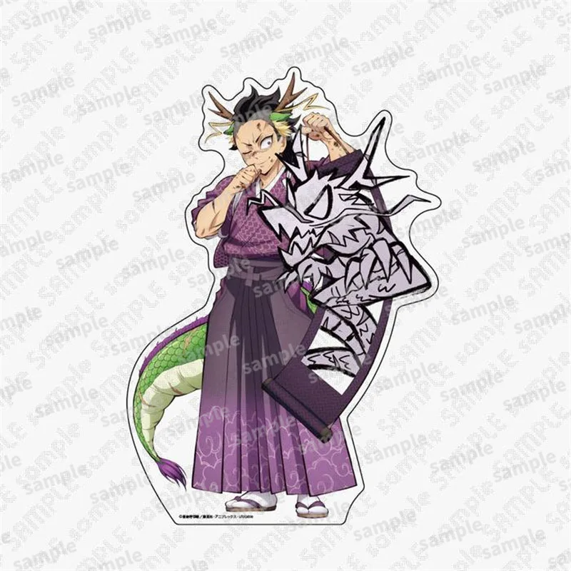 Demon Slayer 5th Anniversary Acrylic Stand The Year of The Loong Rengoku Kyoujurou Statue Uzui Tengen Figure Tanjirou Doll Toys