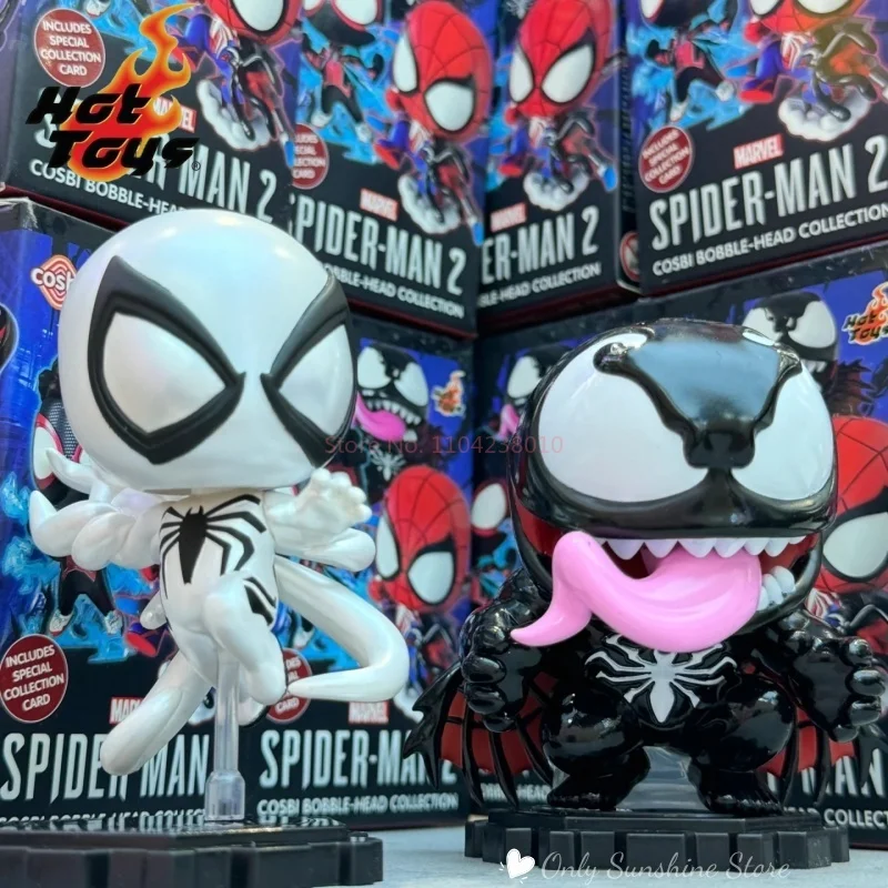 Hot Toys Marvel Spider-Man 2 Peter Venom Cosbi Bobble-Head Blind Box, exklusives Sammlermodell, Spielzeug für die Geschenkkollektion