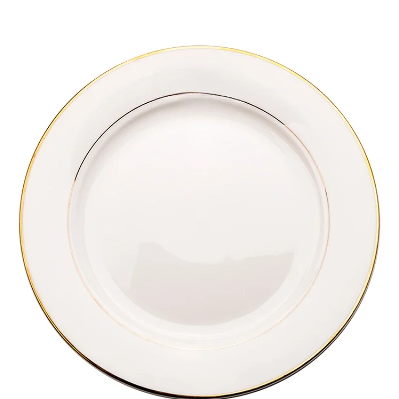 

Ceramic flat plate Western food steak plate Household Nordic plate Knife and fork tableware set