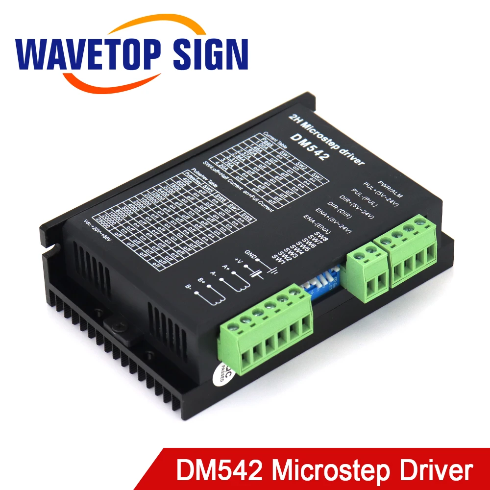 DM542 Stepper Motor Controller Nema17 Nema23 Nema34 Motor Stepper Driver Microstep Driver 20-50VDC 4.2A for 42 57 86 Motors