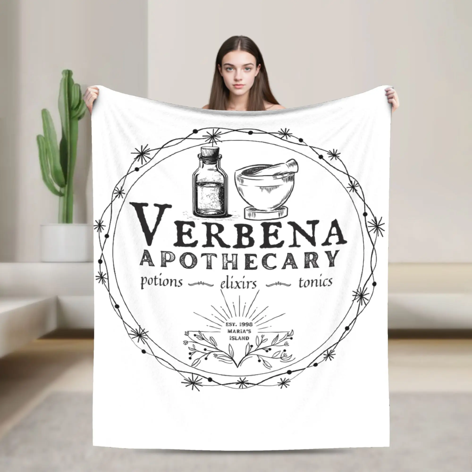 Practical Magic Verbena Apothecary Flannel Blankets  Awesome Throw Blanket for  Sofa Bedding Lounge 200x150cm Bedspread