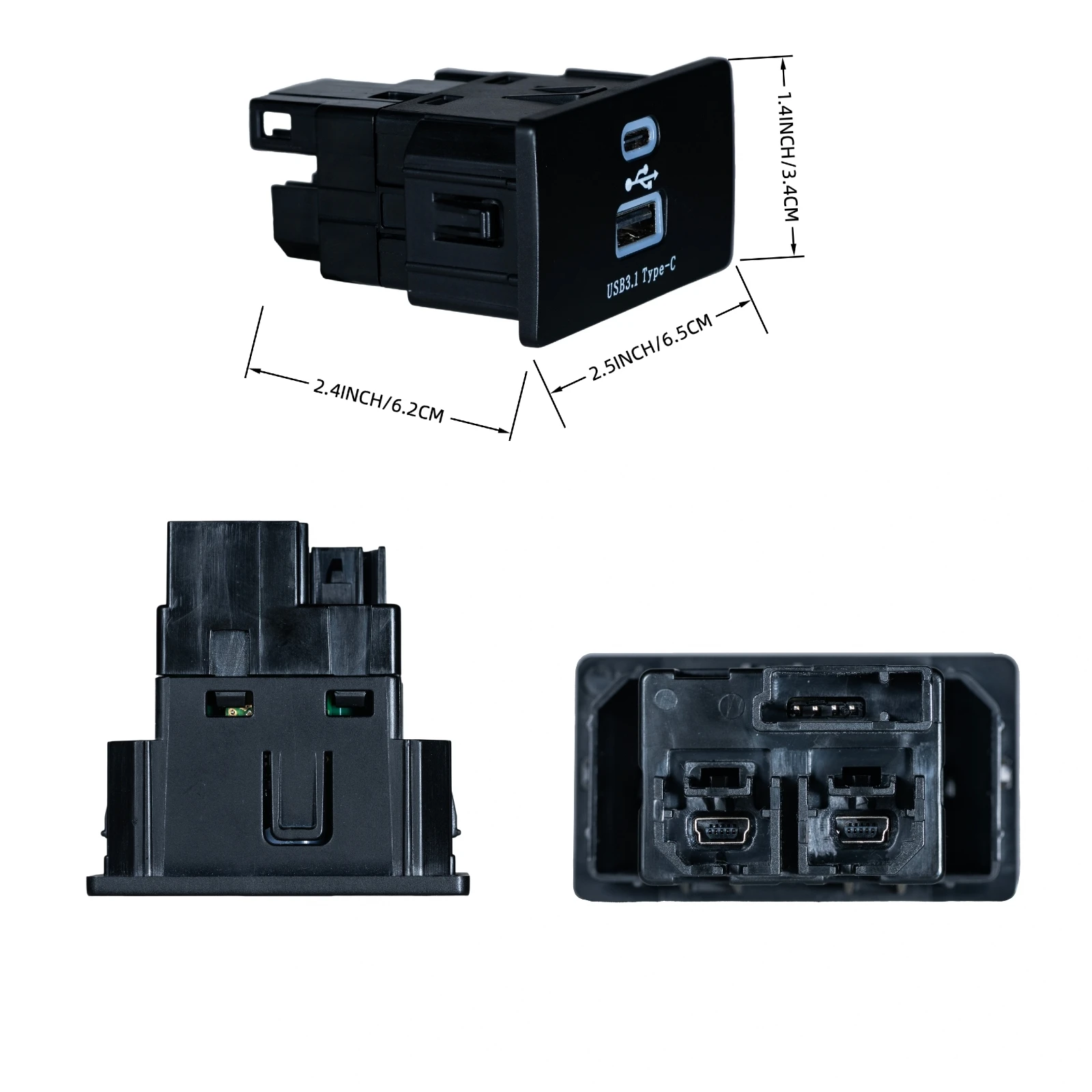 Decoder Upgraded Dual Interface Module for Ford  Focus & Lincoln Sync3 Wireless CarPlay USB+Type-C Apple CarPlay V3.4