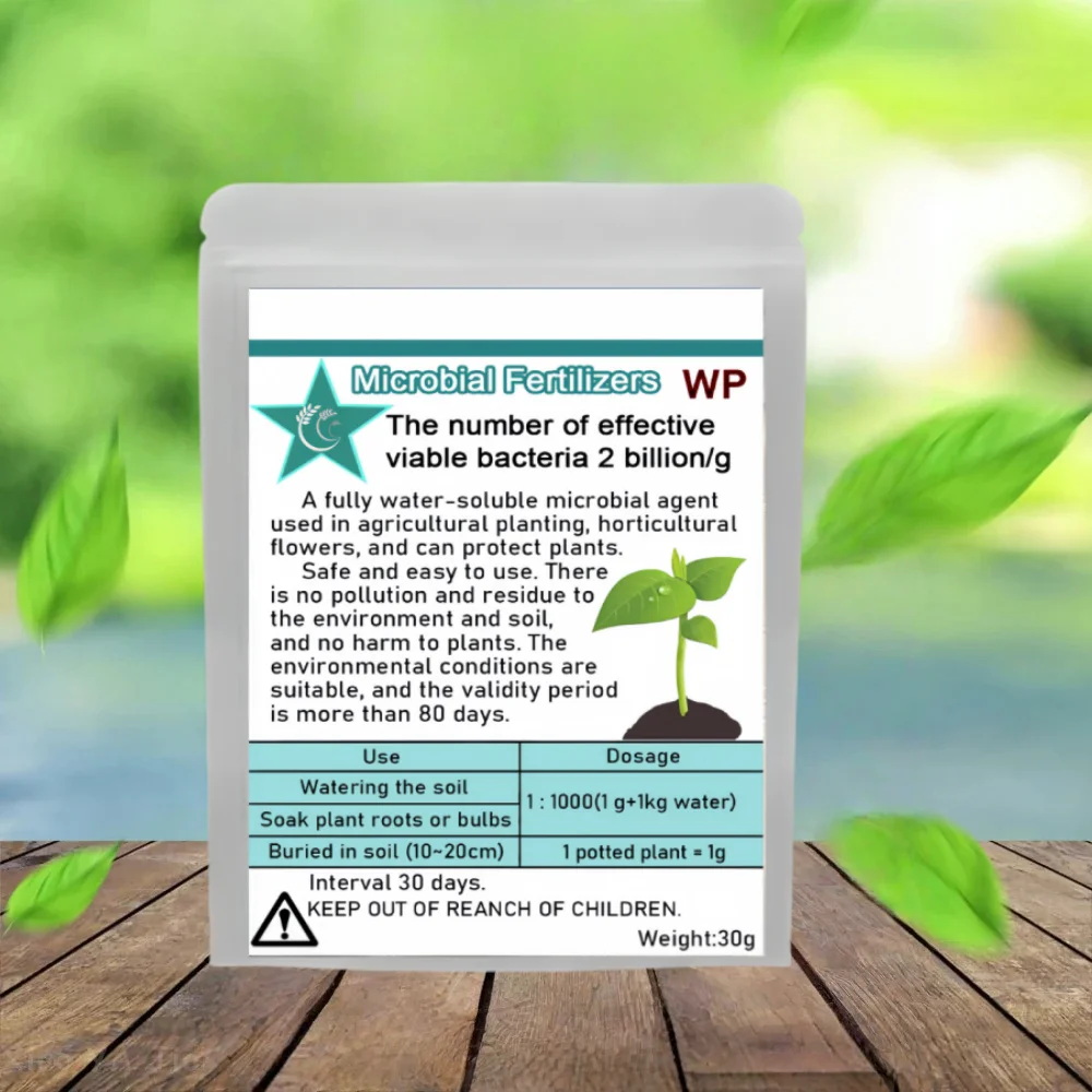 30g Beauveria Microbial Fertilizer Fully Water-soluble Fertilizer Plant Food Agent Protect Plants For Garden Farm