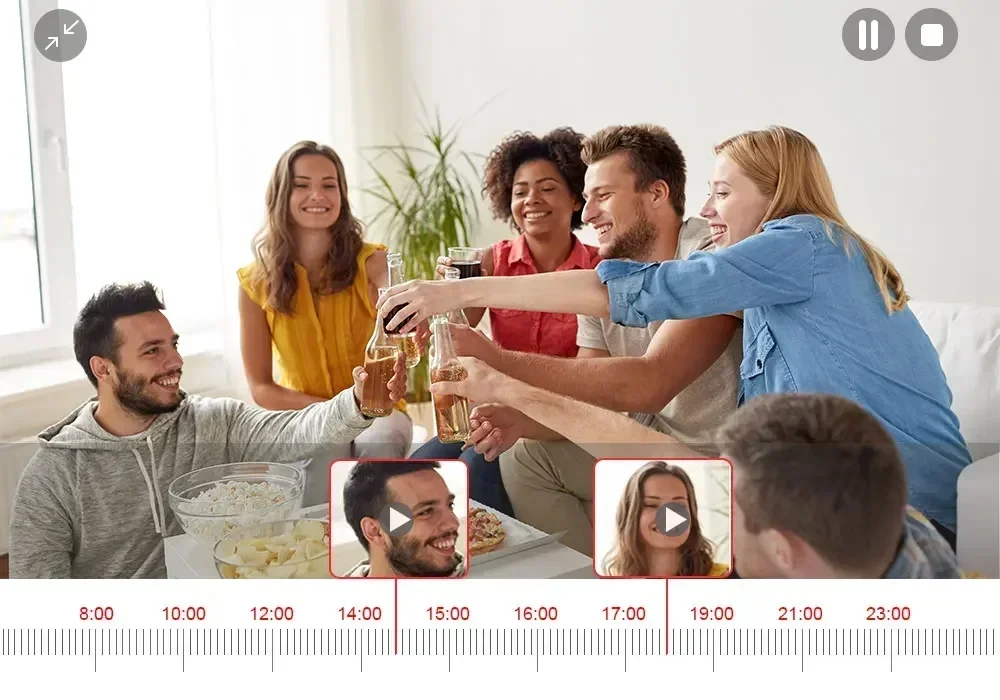 ESeeCloud APP 16CH اللاسلكية NVR H.265 5MP مسجل واي فاي نظام الكاميرا CCTV P2P IP كاميرا شبكة مسجل فيديو WirelessNVR