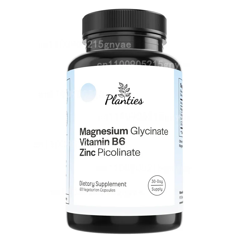 

Magnesium Glycinate + Zinc - Bone, Muscle and Sleep Supplement, Stress and Anxiety Relief Supplement