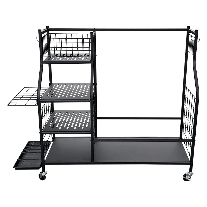 

Platform Golf Display Rack Ball Rack Storage Rack for Clubs and Equipment Bags