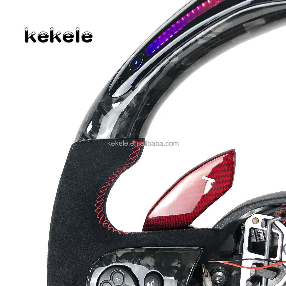 Car Accessories for BMW Mini R56 F55 F56 Cooper S JCW R50 F57 R57 R55 F60 F54 LED Forged Carbon Fiber Steering Wheel Supports！！ - view 4