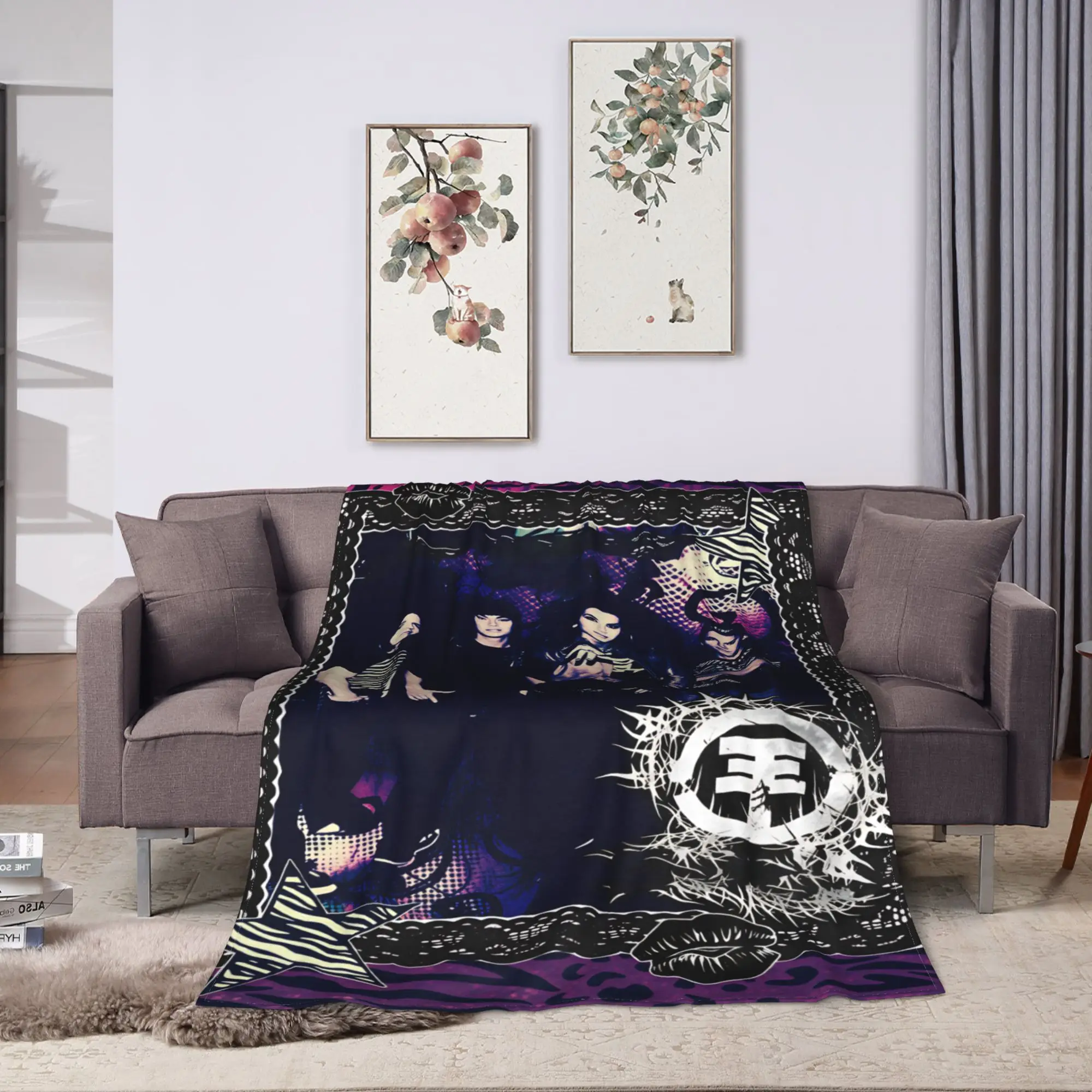 Tokio Hotel Bill Tom Kaulitz  Blankets  Super Warm Graphic Plush Bedding Throws For Bedroom Flannel Bedspread Bed Cover