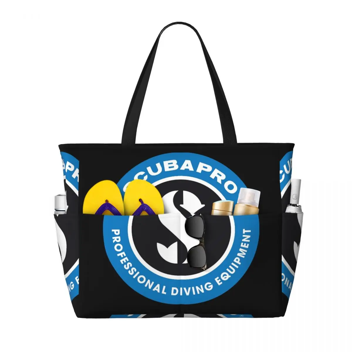 

Scubapros Пляжная большая сумка с логотипом для дайвинга Спортивная сумка для занятий йогой в тренажерном зале Большая большая сумка Женская дорожная сумка Сумка для фитнеса