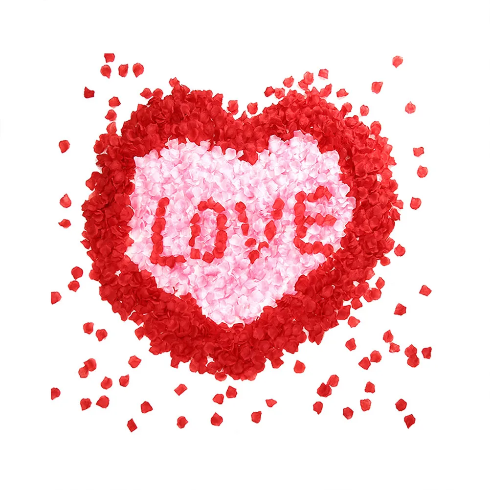 

3000pcs 100Packs Red Simulated Rose Petals Artificial Fabric Wedding Party Event Confetti Table Scatter Aisle Runner Fake