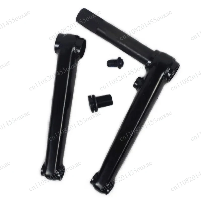 Cigüeñal BMX de 165 mm, 48 estrías, eje de 22 mm, accionamiento derecho, aleación de aluminio, cubierta antipolvo negra para bicicleta de calle