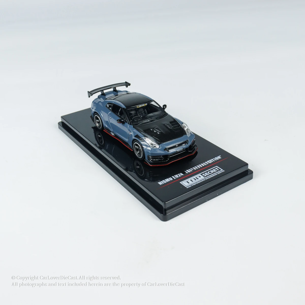 INNO 1:64 SKYLINE (R35) HONG KONG TOYCAR SALON 2024 TOPSECRET Diecast Model Car