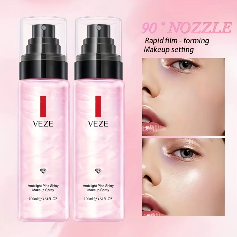 100ml Glitter Makeup Spray Makeup Spray Light Moisturizing Lotion Waterproof and Sweat-proof, Not Easy To Take Off Makeup