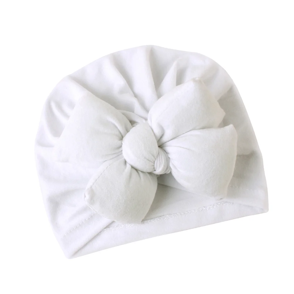 

Baby Bowknot Headdress White Newborn Bowknot Hat Infant Photo Prop Comfortable Hat Infant Cap Baby Photo Props