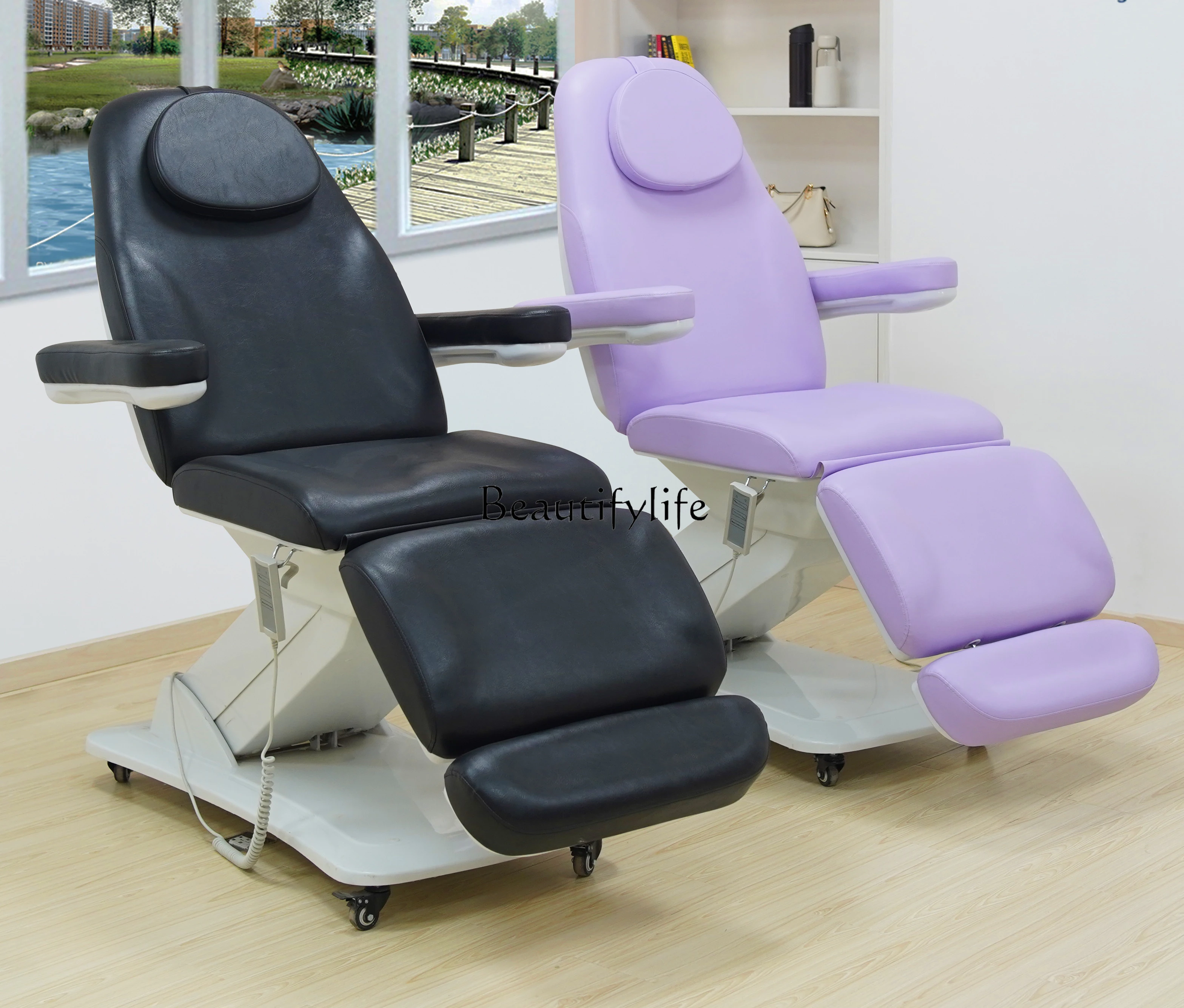 Beauty Massage Tattoo Embroidery Semi-Permanent Meijiemei Gums Physiotherapy Chair Folding Medical Beauty Special Bed