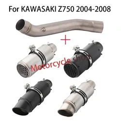 Slip-On For KAWASAKI Z750 z750 2004 2005 2006 2007 2008 Years Motorcycle Exhaust Muffler Tube Escape Moto Middle Link Pipe