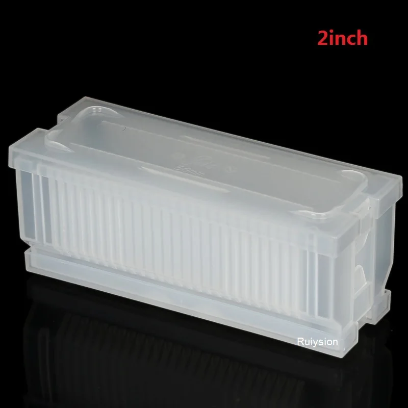 Wafer silicon box, 2-inch crystal boat box, transparent floral blue transport box, cassette, spot flash