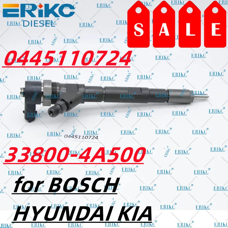 0445110724 DIESEL FUEL INJECTOR 0 445 110 724 Common Rail Injection Nozzle 0445 110 724 for BOSCH HYUNDAI KIA 33800-4A500