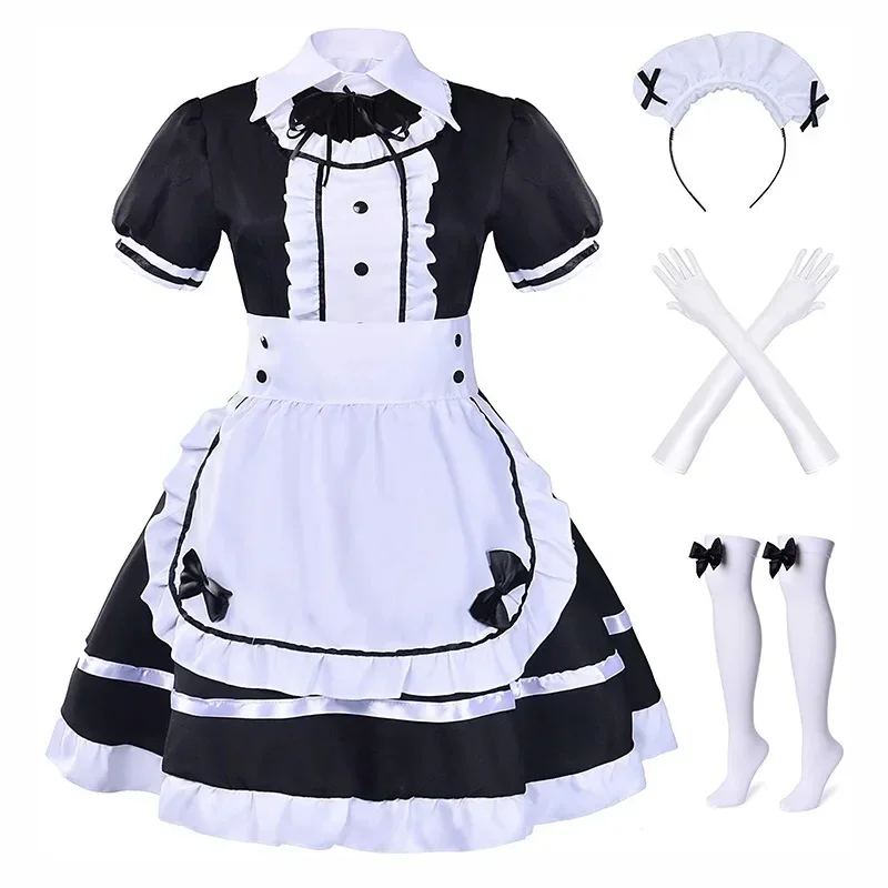 Sweet Lolita Jurk Schort Cosplay Kostuum Voor Vrouwen Japan Anime Halloween Party Prestaties Pakken