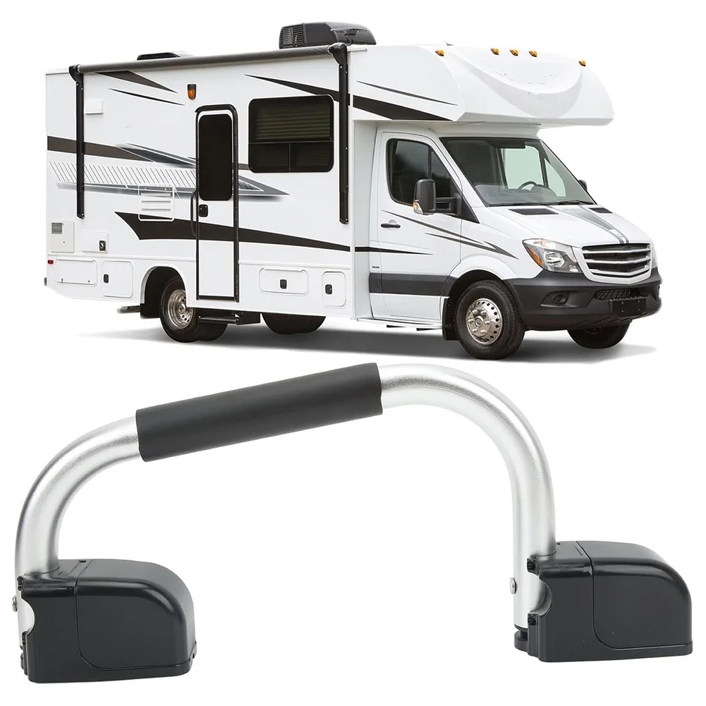 

1 Set Automotive Folding RV Assist Handle With EVA Grip Entry Door Hardware RV Parts & Accessories Aluminum Alloy