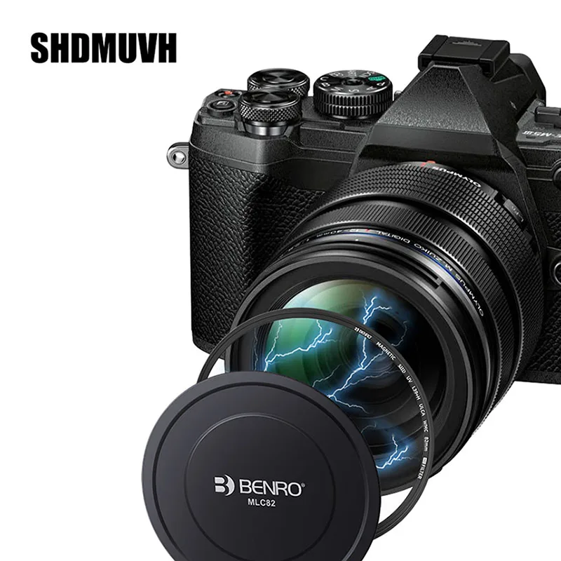 BENRO المغناطيسي SHD ND8/16/32/64/128/256/500/1000/32K/100K/1KK 82 مللي متر تصفية الزجاج البصري التثبيت السريع المضادة للسقوط