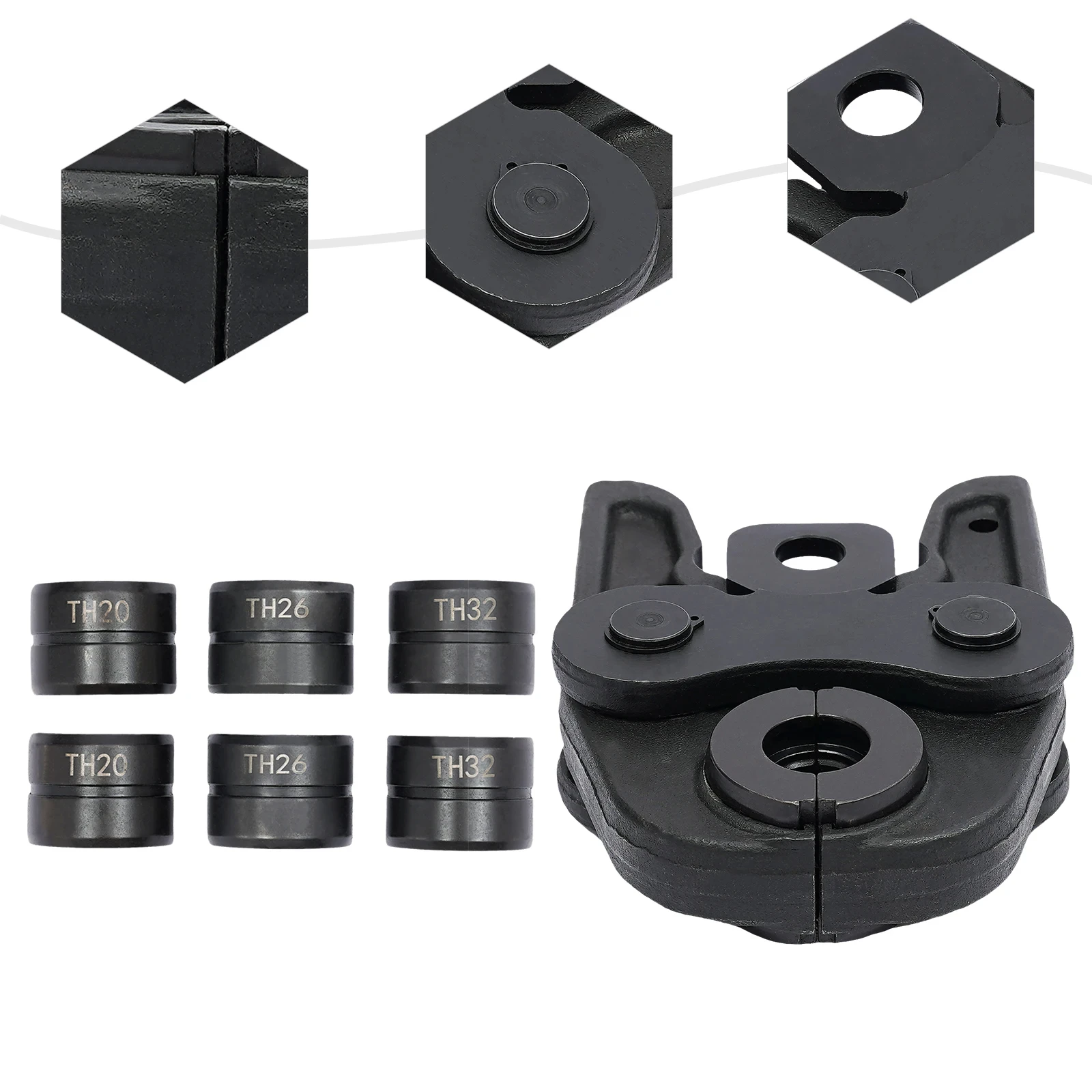 Hot Selling Stainless Steel Hydraulic Pex Pipe Pressing Kit Plumbing Crimping Tool Head Mother Jaw for PE AL PE Pipe(U Profile)