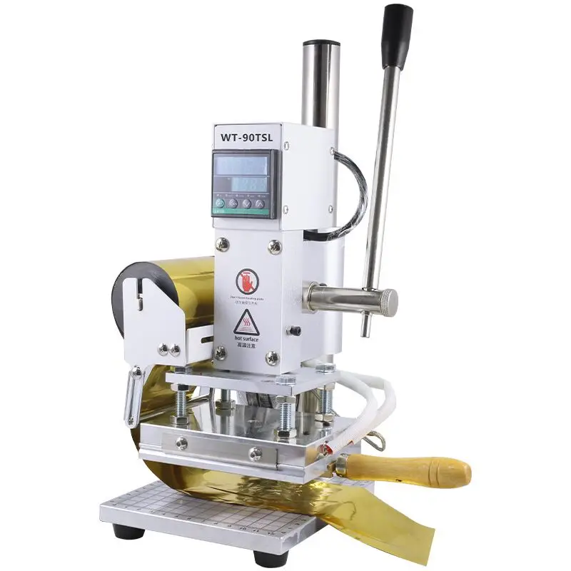 Digital Hot Foil Stamping Machine Heat Press Machines Manual Embossing Leather Paper Wood Machine