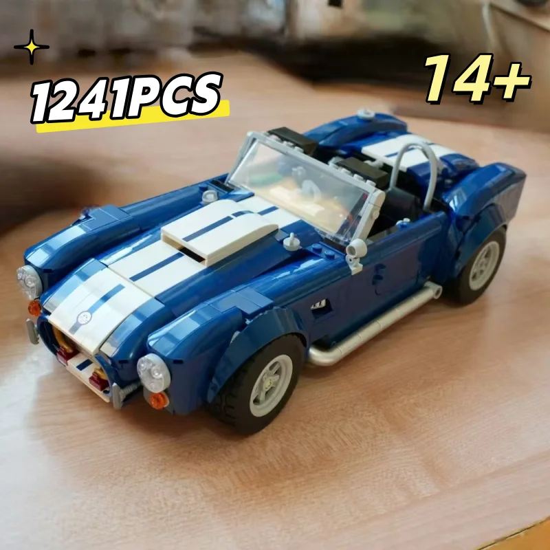 

Новый набор для сборки технического автомобиля COBRA (1241 деталь), модель транспортного средства из строительных блоков, креативные игрушки для демонстрации, подарки на день рождения и вечеринки