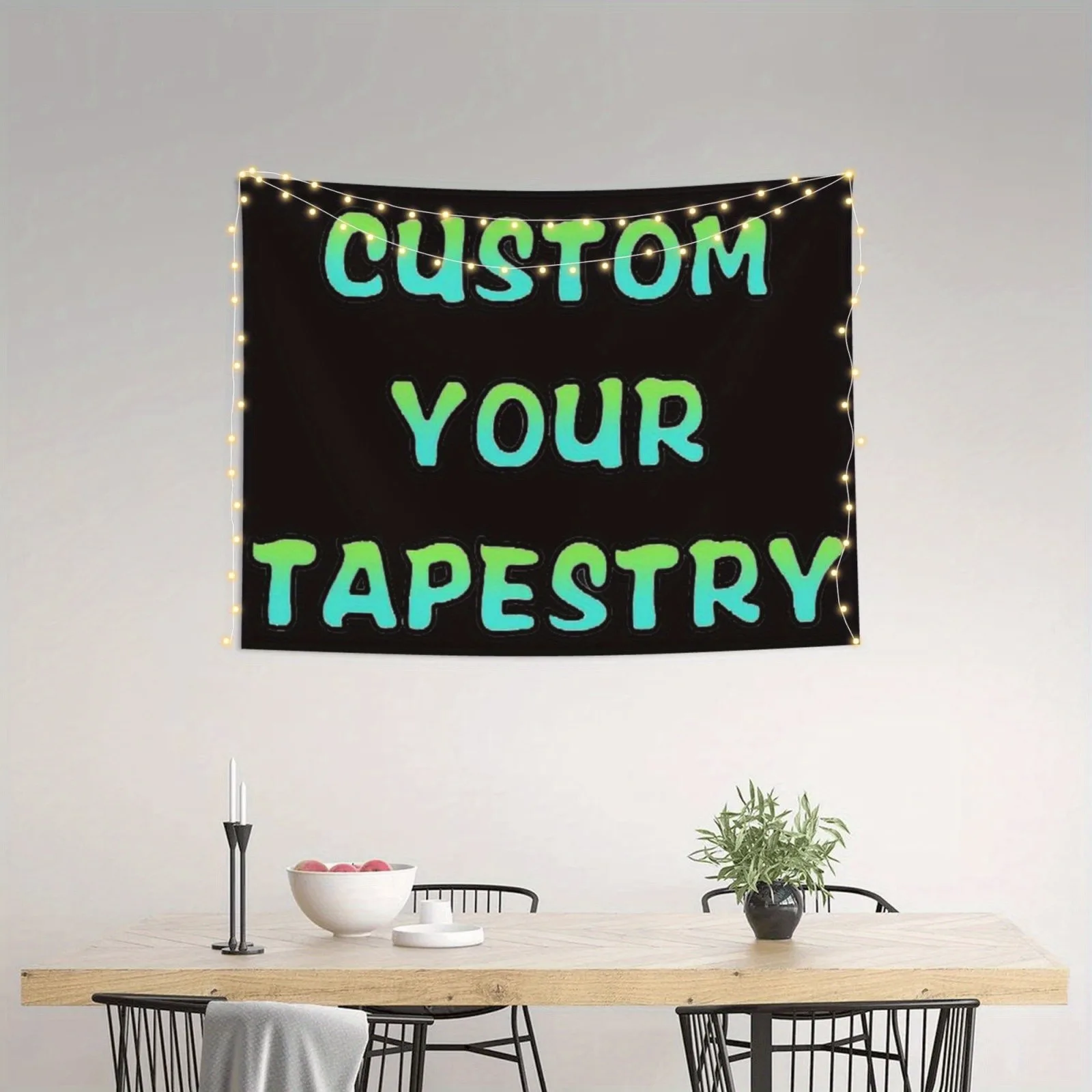1PcPersonalized Wall Tapestry Custom Image Perfect Holiday Gift for Bedroom Dormitory Living Room Picnic Photography Background