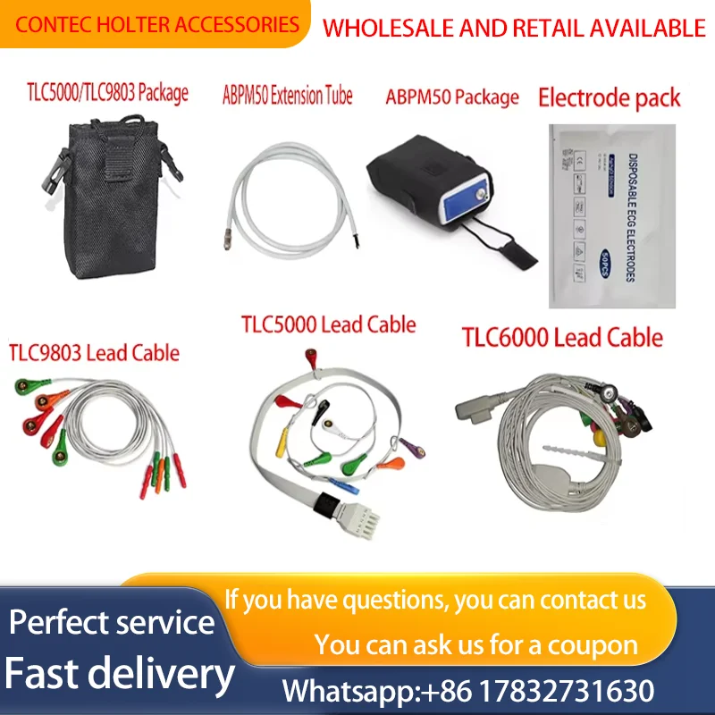 

Contec holter accessories/cable/package/abpm50 / tlc9803 / tlc5000 / tlc6000 cable backpack bag accessories
