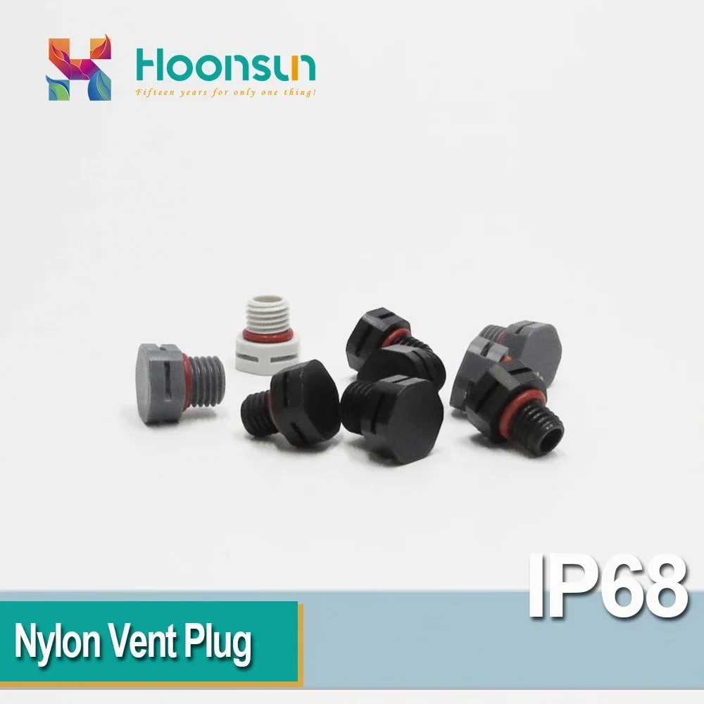 10pcs M5x0.8 M5*0.8 Nylon Screw Vent Stop Plug Plastic Breathable Screw Vent Valve Color Black