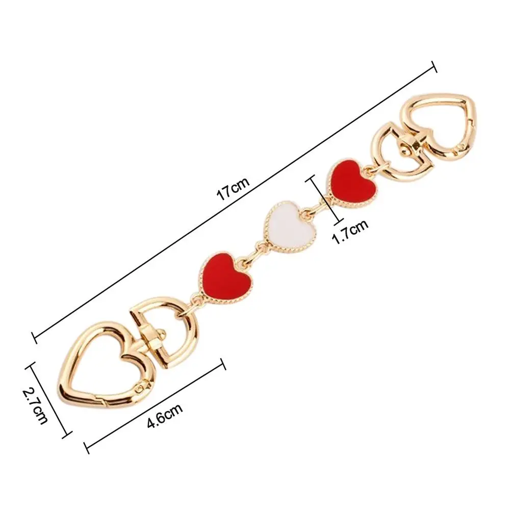 Hardware Heart-shaped Bag Accessories Handbag Bag Extension Chain Replacement Chain Bag Chain Handbag Strap Extender