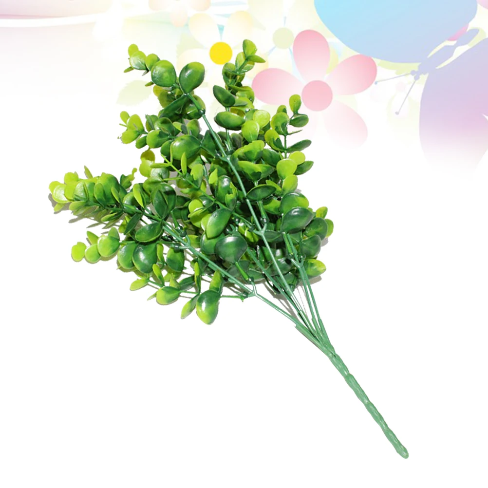 

6pcs Artificial Plantsfaux Lifelike Eucalyptus Greenery Fake Plants Decor For Indoor Outdoor Wedding Garden Office Decoration