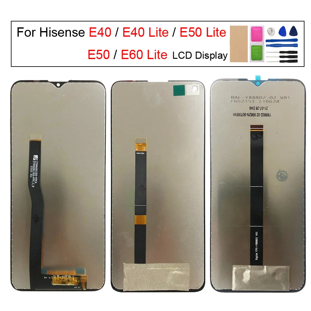 

LCD Display Touch Screen Digitizer Assembly for Hisense E50 Lite, E40, E60 Lite, HLTE232E, HLTE223E, HLTE235E