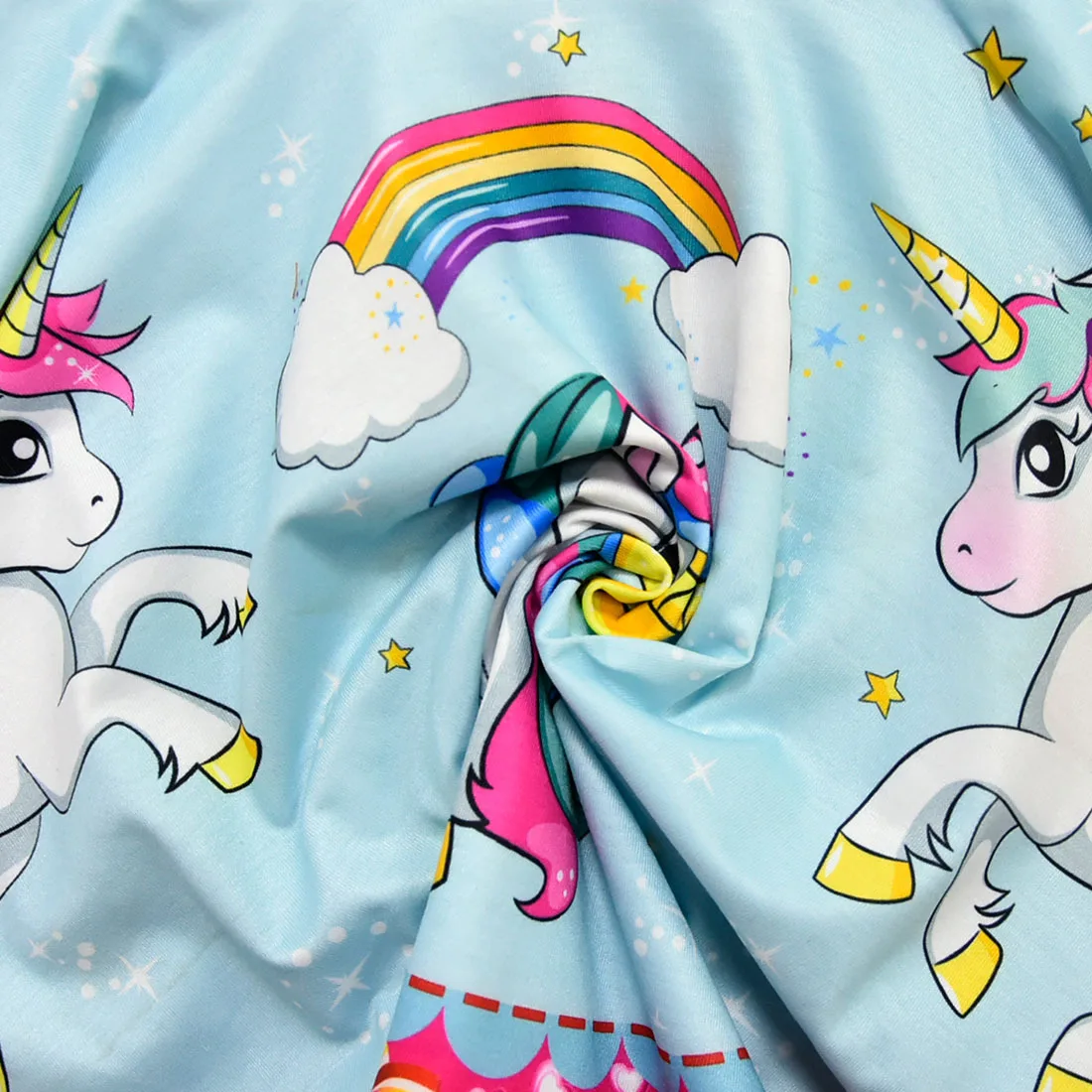 Vestidos sin mangas de unicornio para niña, ropa de estrella de dibujos animados, ropa de fiesta para niños, vestido de princesa para niñas